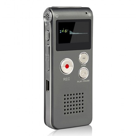 Reportofon Digital cu Activare Vocala (PRO-VOR)  + Microfon Extern 1m [H640]