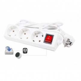 Reportofon cu Activare Vocala (140 ore) Integrat in Prelungitor 220V Clasic [YM41]