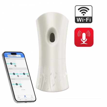 Odorizant cu Microfon & Reportofon Wi-Fi 128GB - Ascultare In Timp Real - Inregistrare si Redare de la orice distanta, prin internet - Aplicatie iOS / Android [F9]