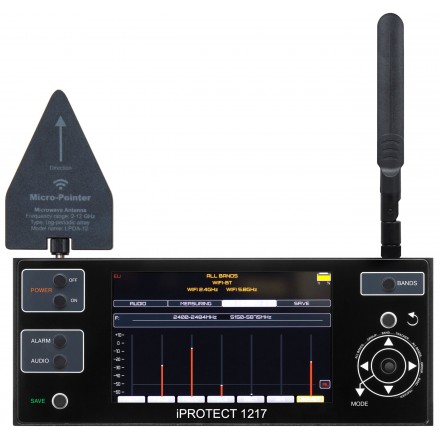 Sistem mobil de detecție semnale Wireless și Urmărire GPS - USB - Sensibilitate mare - Acoperire globală - Funcție ALARM [IP1217]